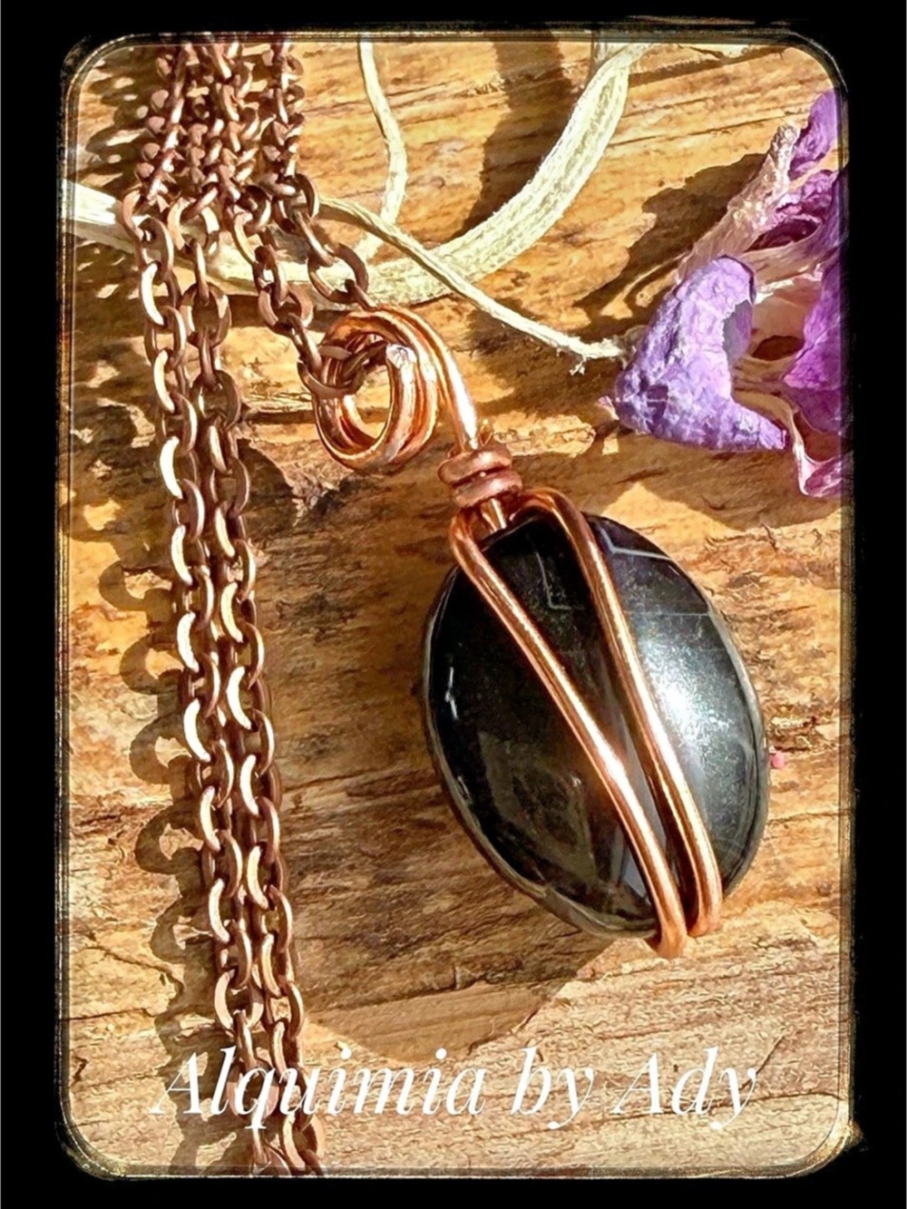 Black Onyx Pendant Necklace — Heart‑Centered Energy